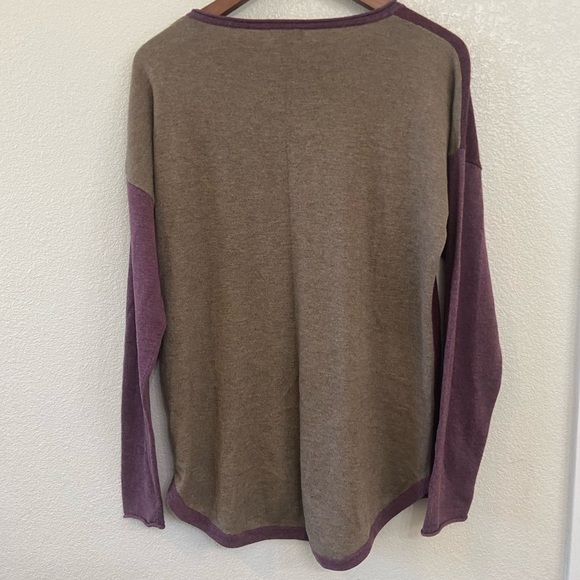Smartwool Shadow Pine Colorblock Sweater Argyle Purple Heather Sz Large - Picture 3 of 9